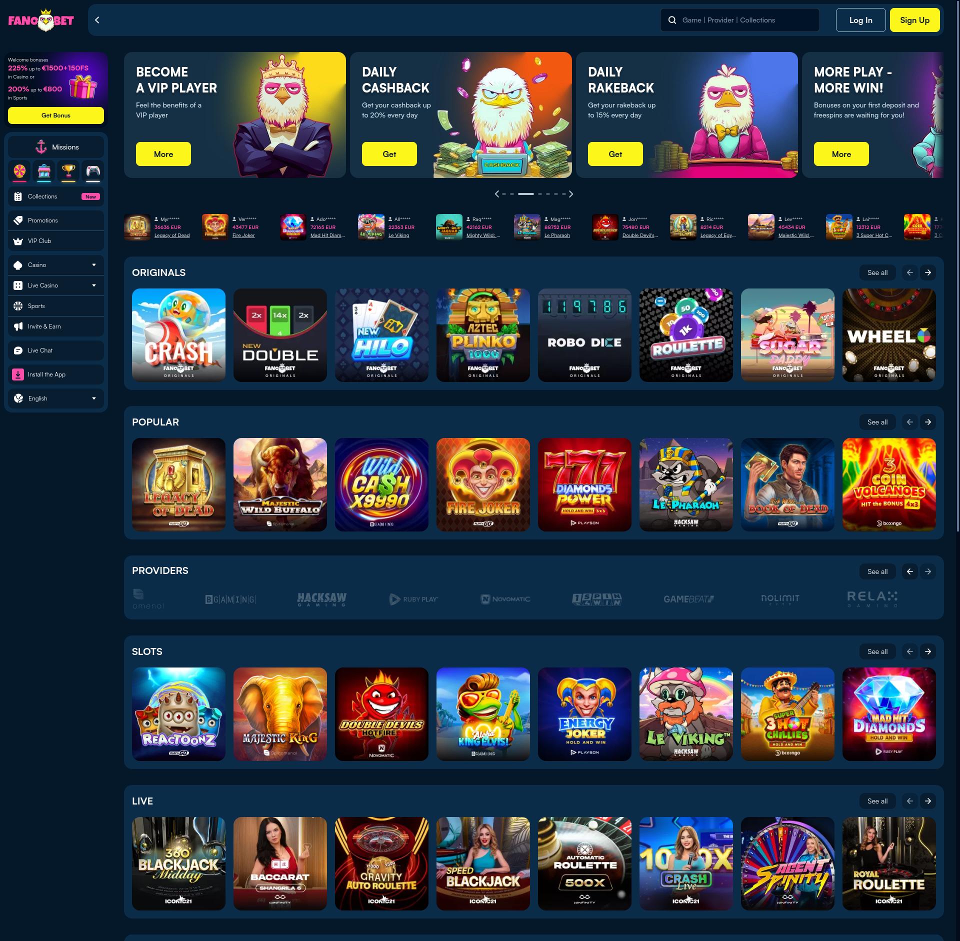 Reseña y bonificaciones del casino FanoBet